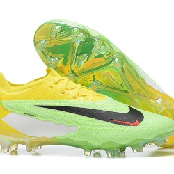 Nike Phantom GX Elite FG Yellow Green Women And Men Soccer Cleats