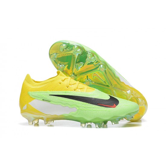 Top Quality Nike Phantom GX Elite FG Yellow Green Women And Men Soccer Cleats On Sale