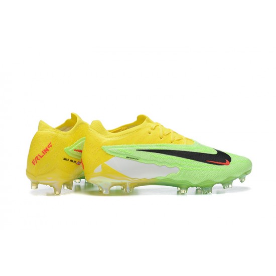 Top Quality Nike Phantom GX Elite FG Yellow Green Women And Men Soccer Cleats On Sale