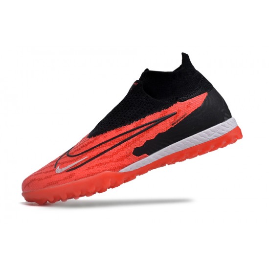 Choose To Buy Nike Phantom GX Elite TF High top Red Black Mens Soccer Cleats On Sale