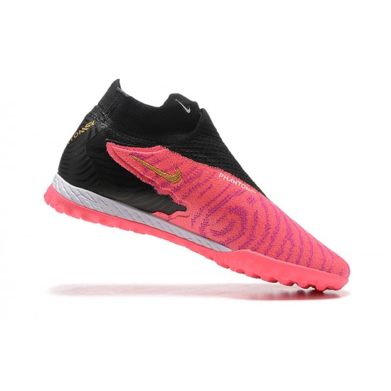 Discover Nike Phantom GX Elite TF High-top Black Pink Women And Men Soccer Cleats Shop