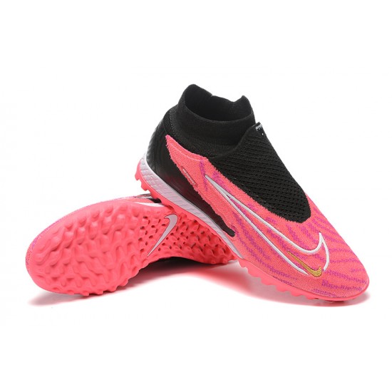 Discover Nike Phantom GX Elite TF High-top Black Pink Women And Men Soccer Cleats Shop