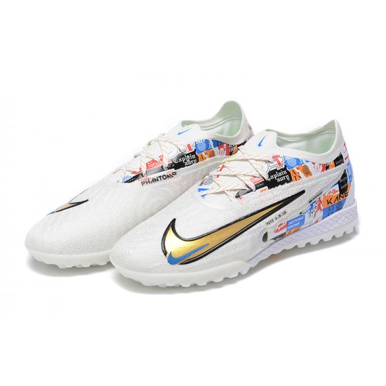 The Best Seller Nike Phantom GX Elite TF Low-top White Women And Men Soccer Cleats For Sale