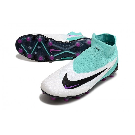 Buy And Seller Nike Phantom GX Elite AG High top Teal Black Women and Men Soccer Cleats Online