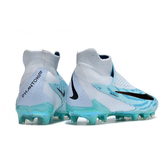 Exceptional Quality Nike Phantom GX Elite FG High top Blue Women and Men Soccer Cleats Shop