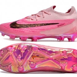 Nike Phantom GX Elite FG Pink Black Women and Men Soccer Cleats