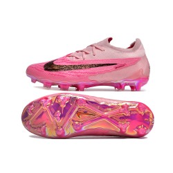 Nike Phantom GX Elite FG Pink Black Women and Men Soccer Cleats