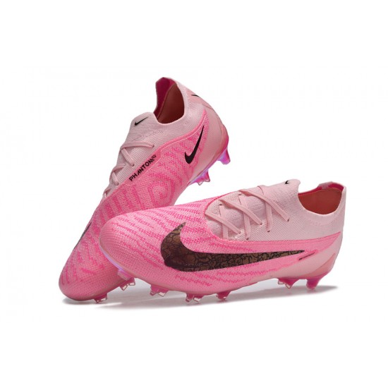 Salable Goods Nike Phantom GX Elite FG Pink Black Women and Men Soccer Cleats For Sale