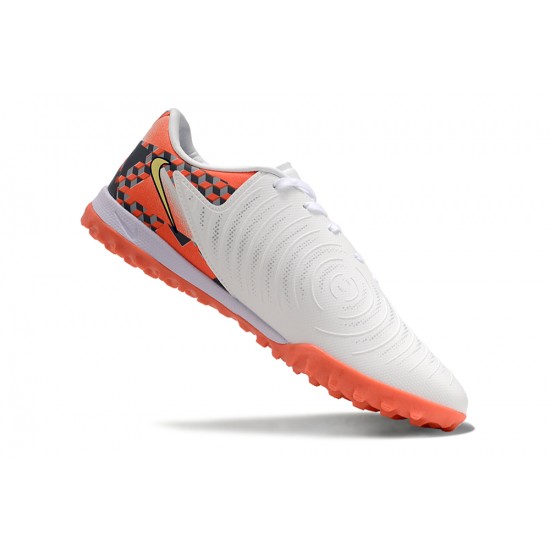 Popular Goods Nike Phantom GX II ACAD LV8 TF White Orange Mens Soccer Cleats Shop Online