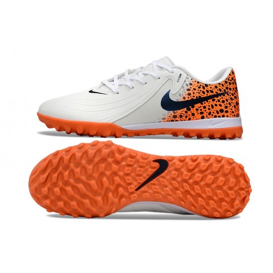 Buy And Seller Nike Phantom GX II ACAD LV8 TF White Orange Mens Soccer Cleats Online Shop