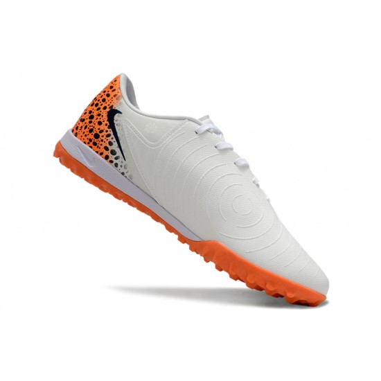 Buy And Seller Nike Phantom GX II ACAD LV8 TF White Orange Mens Soccer Cleats Online Shop