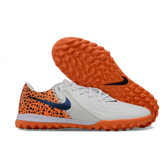 Buy And Seller Nike Phantom GX II ACAD LV8 TF White Orange Mens Soccer Cleats Online Shop