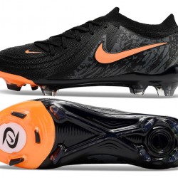 Nike Phantom Luna Elite FG Black and Orange Men's Soccer Cleats