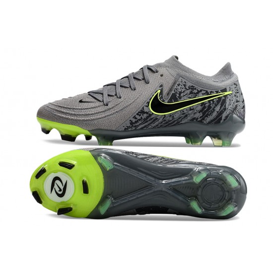 High Quality Nike Phantom Luna Elite FG Grey Black Mens Soccer Cleats Online