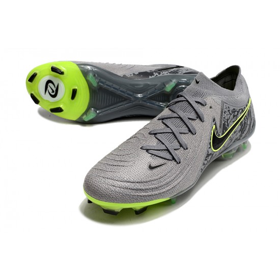 High Quality Nike Phantom Luna Elite FG Grey Black Mens Soccer Cleats Online