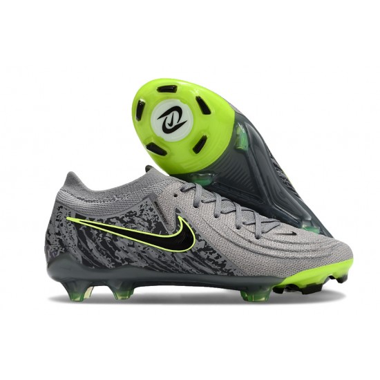 High Quality Nike Phantom Luna Elite FG Grey Black Mens Soccer Cleats Online