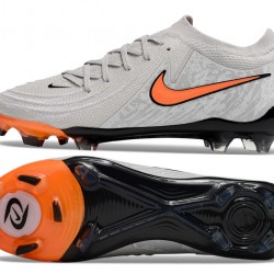 Nike Phantom Luna Elite FG Grey Orange Men's Soccer Cleats