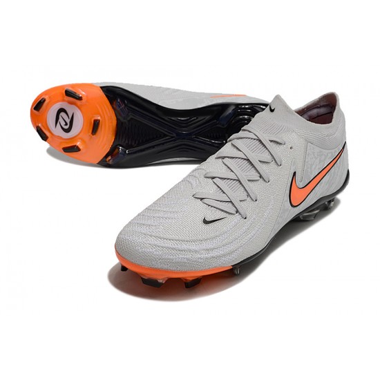 Discover Nike Phantom Luna Elite FG Grey Orange Mens Soccer Cleats Sale