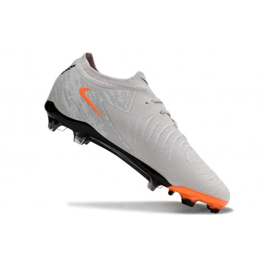 Discover Nike Phantom Luna Elite FG Grey Orange Mens Soccer Cleats Sale