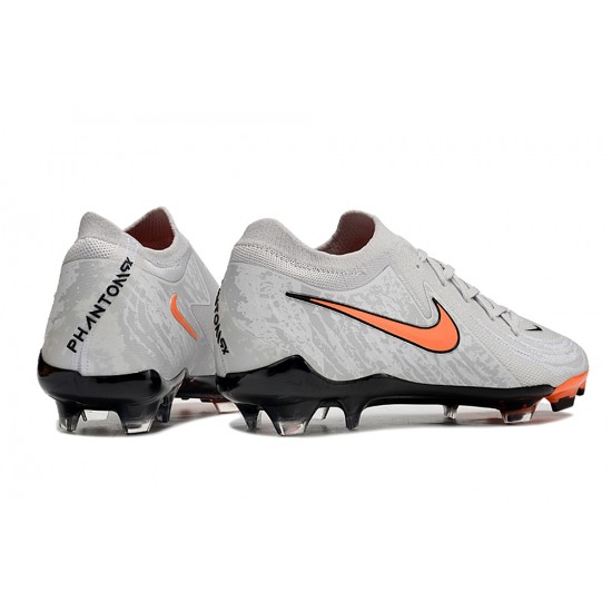 Discover Nike Phantom Luna Elite FG Grey Orange Mens Soccer Cleats Sale