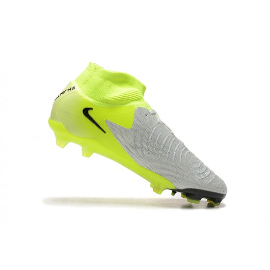 To Find A Ready Market Nike Phantom Luna Elite FG High top Chartreuse Grey Soccer Cleats Sale