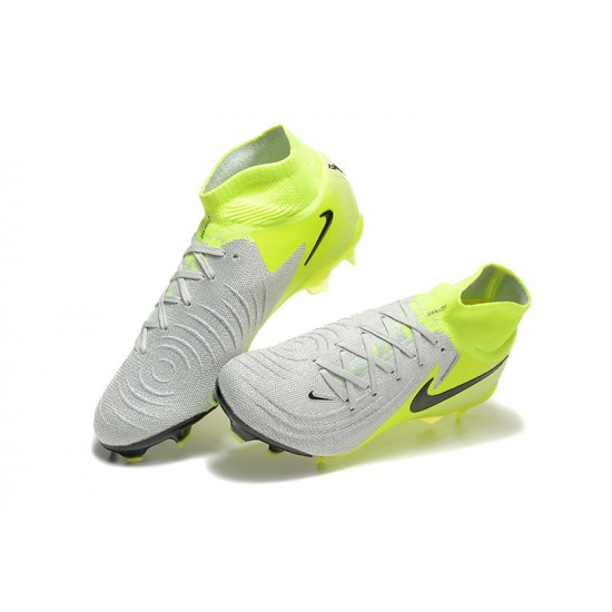 To Find A Ready Market Nike Phantom Luna Elite FG High top Chartreuse Grey Soccer Cleats Sale