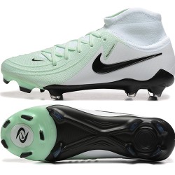 Nike Phantom Luna Elite FG High top White Black Men's Soccer Cleats