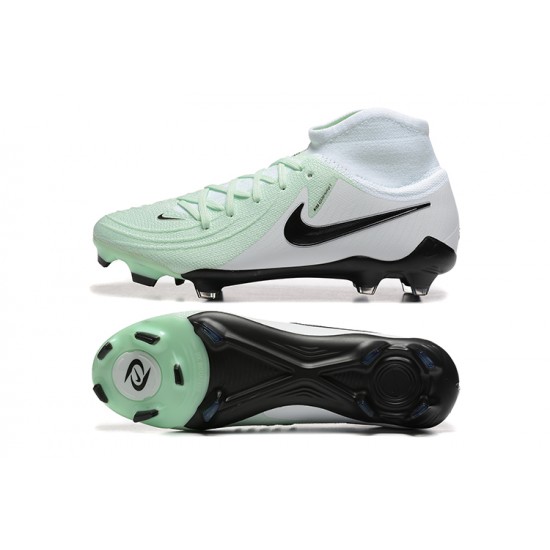 To Have A Ready Market Nike Phantom Luna Elite FG High top White Black Mens Soccer Cleats Sale