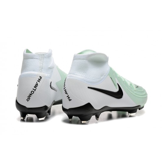 To Have A Ready Market Nike Phantom Luna Elite FG High top White Black Mens Soccer Cleats Sale