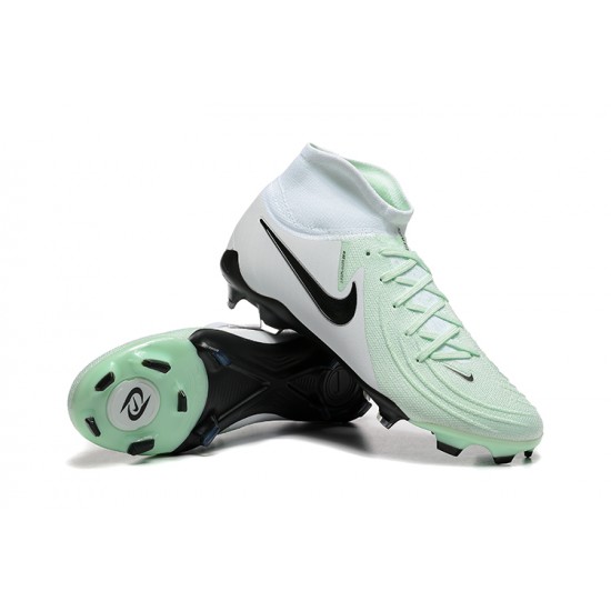 To Have A Ready Market Nike Phantom Luna Elite FG High top White Black Mens Soccer Cleats Sale