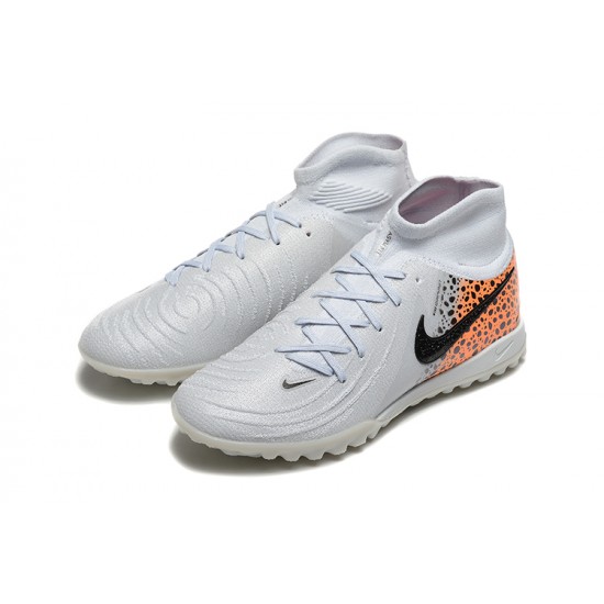 Salable Goods Nike Phantom Luna Elite TF High top White Orange Mens Soccer Cleats For Sale