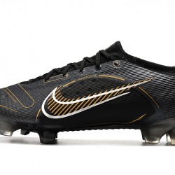 Nike Mercurial Vapor XIV Elite FG Black Gold White Soccer Cleats