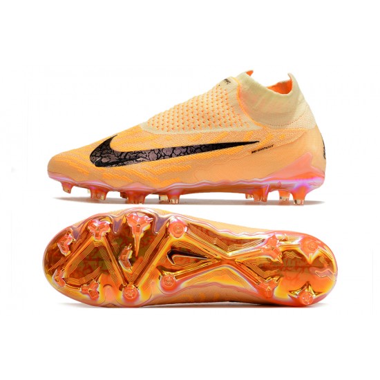 The Best Selling Line Nike Phantom GX Elite DF Link FG Yellow Black Hihg Soccer Cleats Online Shop