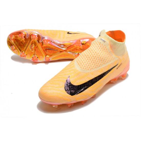 The Best Selling Line Nike Phantom GX Elite DF Link FG Yellow Black Hihg Soccer Cleats Online Shop