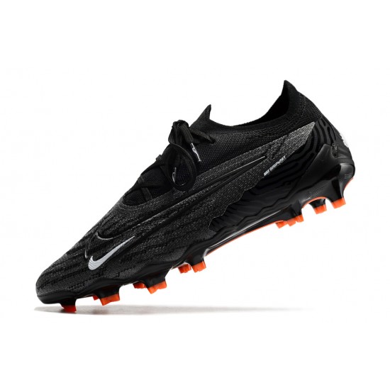 Popular Goods Nike Phantom GX Elite FG Black Orange Soccer Cleats On Sale