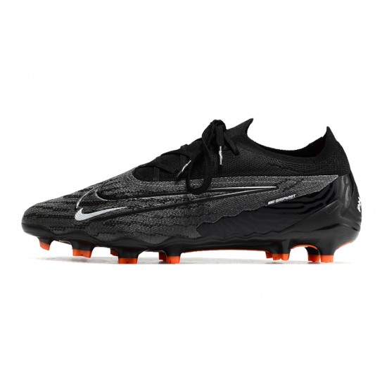 Popular Goods Nike Phantom GX Elite FG Black Orange Soccer Cleats On Sale