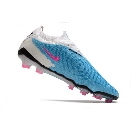 Nike Phantom GX Elite FG Blue White Pink Soccer Cleats