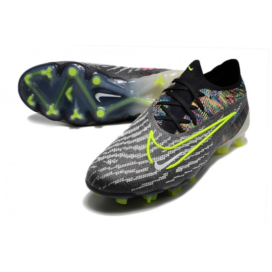 Click To Order Nike Phantom GX Elite FG Soccer Cleats Black Green Shoes Sale