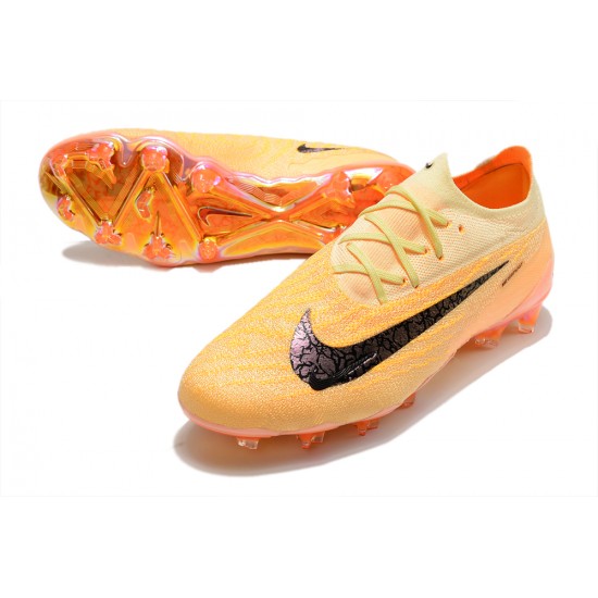 Salable Goods Nike Phantom GX Elite FG Yellow Black Low Soccer Cleats Online