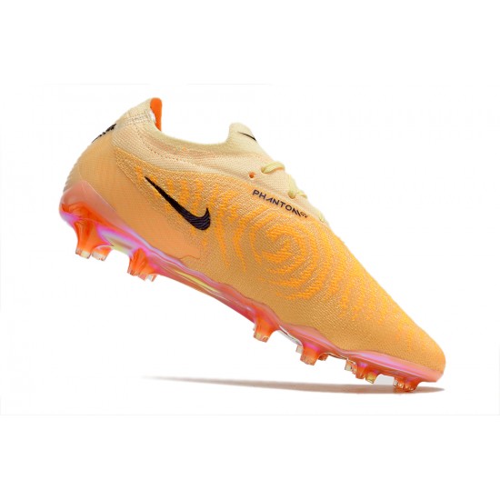 Salable Goods Nike Phantom GX Elite FG Yellow Black Low Soccer Cleats Online