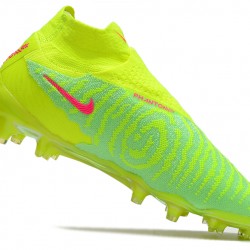 Nike Phantom GX Elite FG Yellow Green High Soccer Cleats