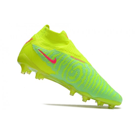 Explore Nike Phantom GX Elite FG Yellow Green High Soccer Cleats On Sale