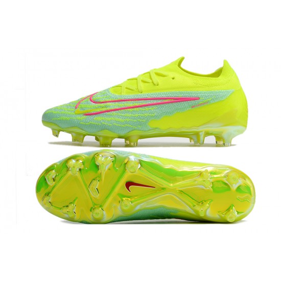 Click To Buy Nike Phantom GX Elite FG Yellow Green Low Soccer Cleats Shop Online