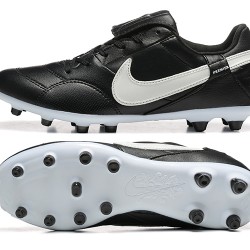 Nike The Premier III FG Black and White Men's Soccer Cleats