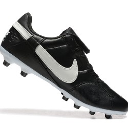 Nike The Premier III FG Black and White Men's Soccer Cleats