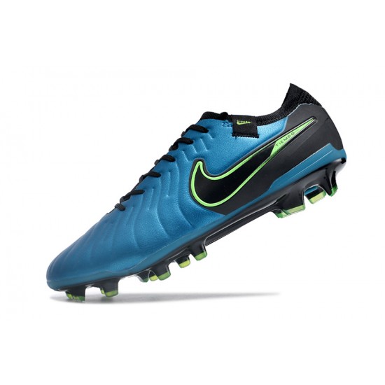 To Have A Strong Footing In A Market Nike Tiempo Legend 10 Elite FG Blue Black Mens Soccer Cleats Shop Online