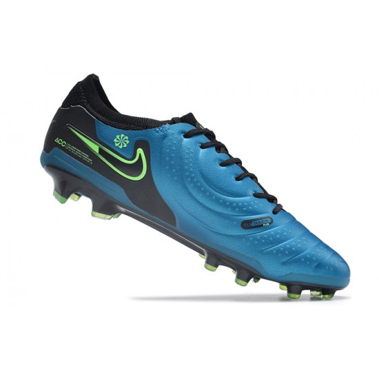 To Have A Strong Footing In A Market Nike Tiempo Legend 10 Elite FG Blue Black Mens Soccer Cleats Shop Online