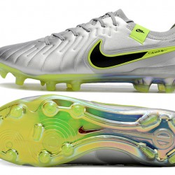 Nike Tiempo Legend 10 Elite FG Silver Men's Soccer Cleats