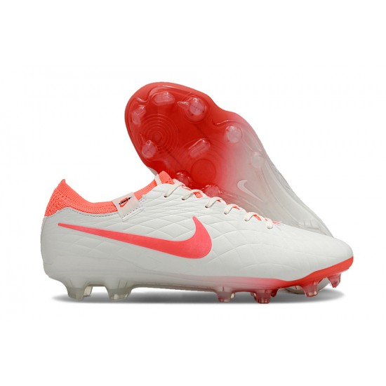 Explore Nike Tiempo Legend 10 Elite FG White Pink Mens Soccer Cleats Shop Online