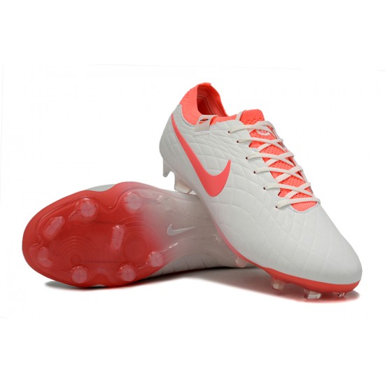 Explore Nike Tiempo Legend 10 Elite FG White Pink Mens Soccer Cleats Shop Online